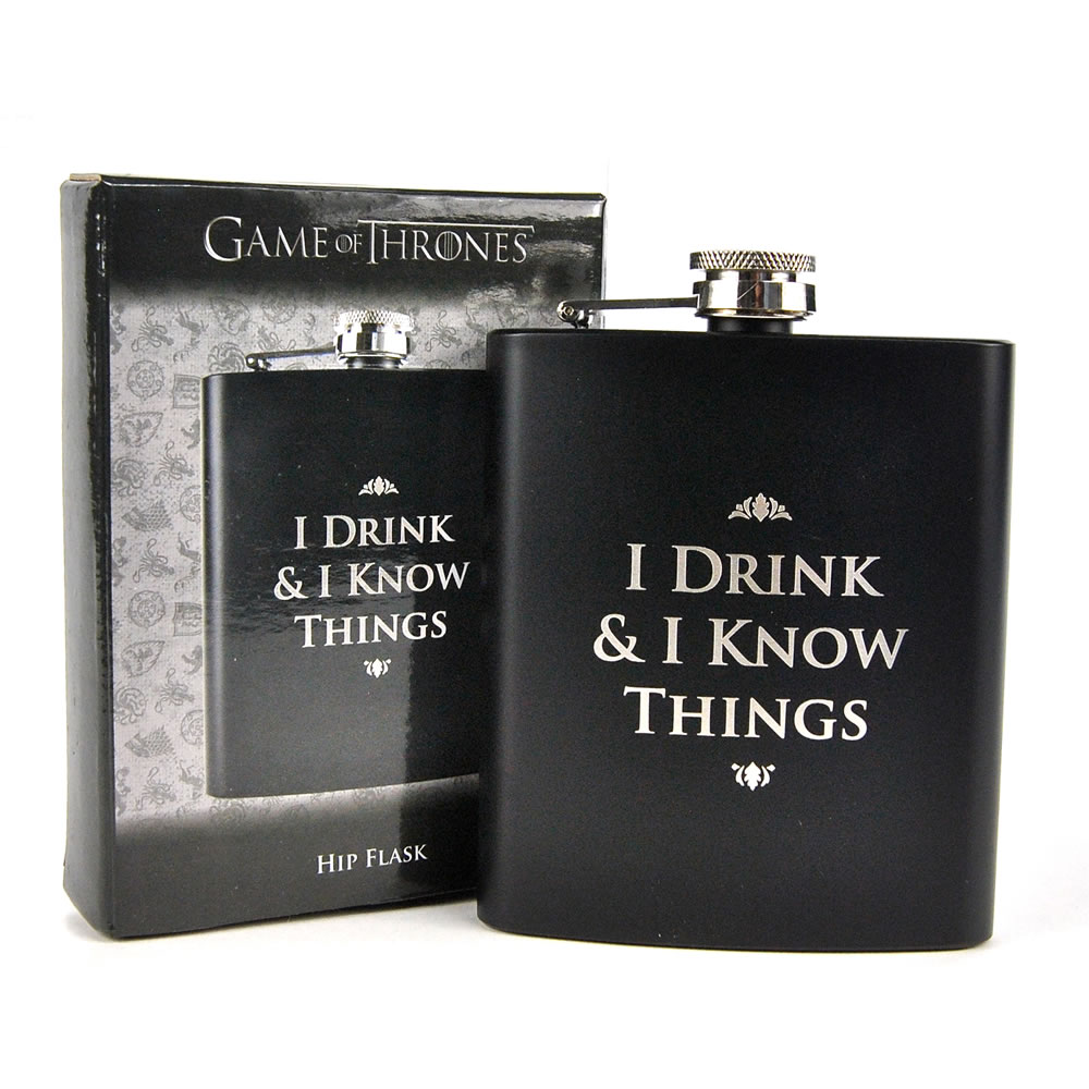 Game of Thrones Tyrion Lannister I drink and I know things 8 oz Flask 