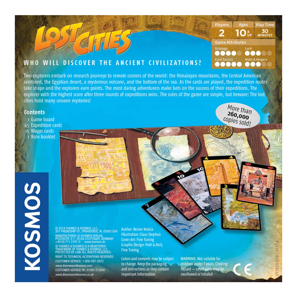 The Board Game for sale online Kosmos 696175 Lost Cities