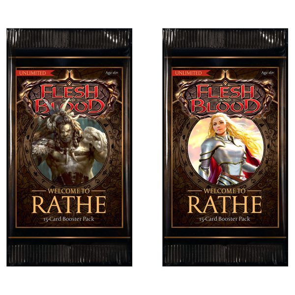Flesh & Blood trading card game welcome to rathe booster pack