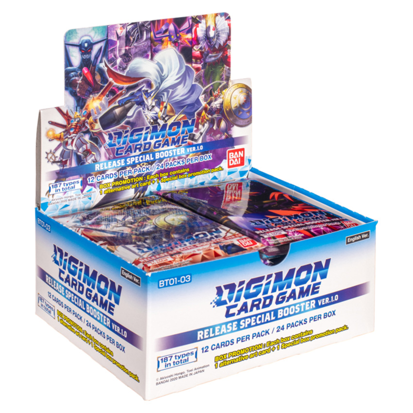 Digimon Card Game BT-01 Booster Packs x 12