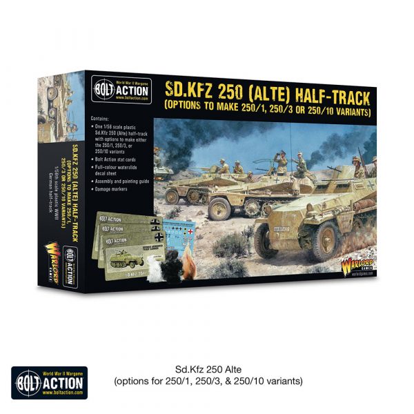Bolt Action: Sd.Kfz 250 (Alte) Half-Track (Options For 250/1, 250/3 & 250/10 Variants)