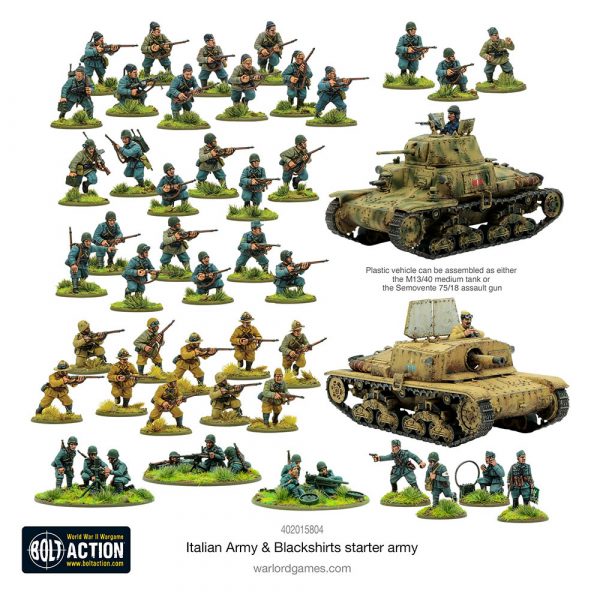 Bolt Action Italian Army & Blackshirts Starter Army