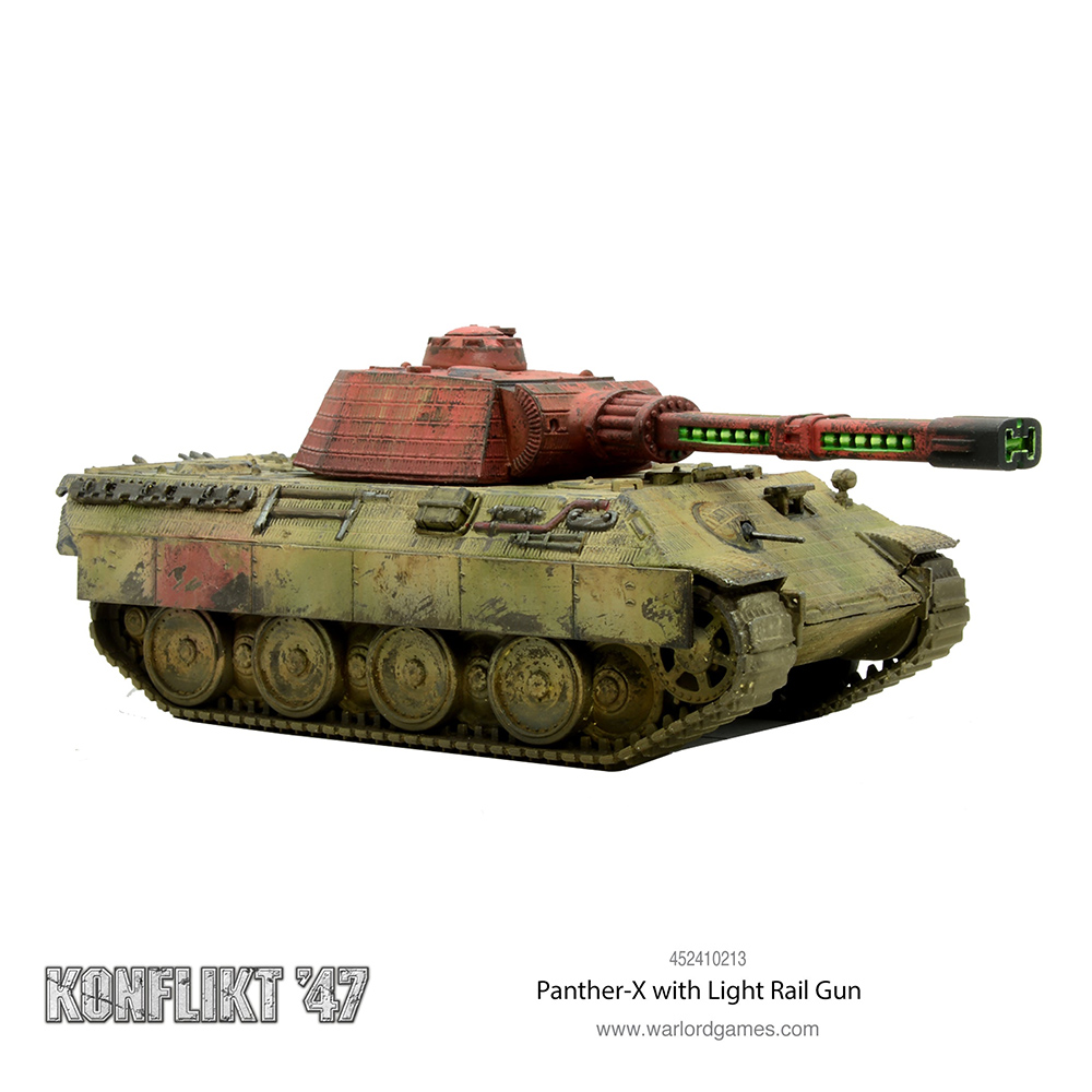 Konflikt '47 Panther-X with Light Rail Gun (Axis)