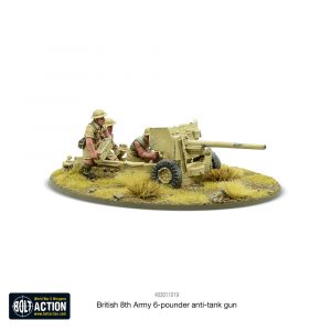 Bolt Action British 8th Army 6 pounder anti tank gun ATG