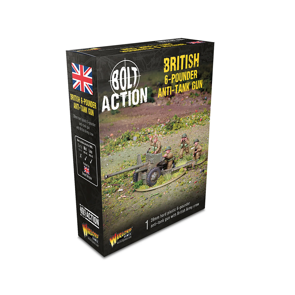 Bolt Action British 6-Pounder Anti-Tank Gun plastic