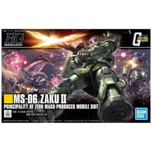 HG MS-06 Zaku II Zeon Mass Produced Mobile Suit High Grade Gunpla